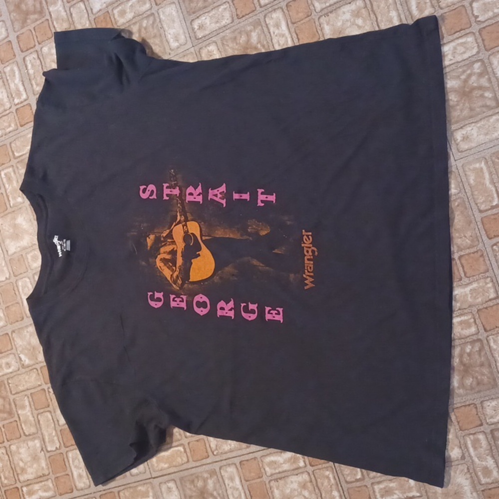 George Strait tee shirt women's xlarge Wrangler black